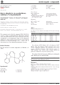Cover page: Bis[3,3-dimethyl-2-(2-oxoethyl­idene)indolinyl-κ2N,O]palladium(II)