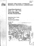 Cover page: Crossed beam reaction of O({sup 1}D) + D{sub 2} {yields} OD + D by Velocity Map Imaging: The Role of Excited States