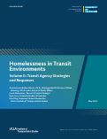 Cover page: Homelessness in Transit Environments Volume II: Transit Agency Strategies and Responses