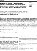 Cover page: Analysis of Follicular Fluid Retinoids in Women Undergoing In Vitro Fertilization