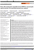 Cover page: Phase 2B randomized controlled trial of NP001 in amyotrophic lateral sclerosis: Pre‐specified and post hoc analyses