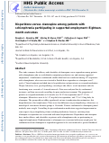 Cover page: Risperidone versus olanzapine among patients with schizophrenia participating in supported employment: Eighteen-month outcomes