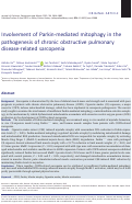 Cover page: Involvement of Parkin‐mediated mitophagy in the pathogenesis of chronic obstructive pulmonary disease‐related sarcopenia