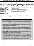 Cover page: Effectiveness of a Collaborative, Virtual Outreach Curriculum for 4th-Year EM-bound Students at a Medical School Affiliated with a Historically Black College and University