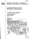 Cover page: An Epithermal Neutron Source for BNCT Based on an ESQ-Accelerator