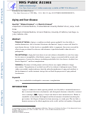 Cover page: Aging and liver disease