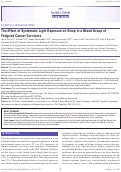 Cover page: The Effect of Systematic Light Exposure on Sleep in a Mixed Group of Fatigued Cancer Survivors.