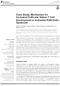 Cover page: Case Study: Mechanism for Increased Follicular Helper T Cell Development in Activated PI3K Delta Syndrome