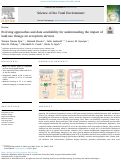 Cover page of Evolving approaches and data availability for understanding the impact of land-use change on ecosystem services