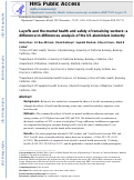 Cover page: Layoffs and the mental health and safety of remaining workers: a difference-in-differences analysis of the US aluminium industry.