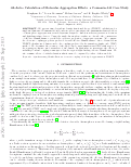 Cover page: Ab Initio Calculation of Molecular Aggregation Effects: A Coumarin-343 Case Study