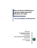 Cover page: Nano-Continuum Modeling of a Nuclear Glass Specimen Altered for 25 Years