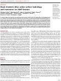 Cover page: Basal channels drive active surface hydrology and transverse ice shelf fracture