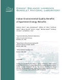 Cover page: Indoor Environmental Quality Benefits of Apartment Energy Retrofits