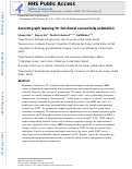 Cover page: Smooth graph learning for functional connectivity estimation