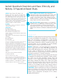 Cover page: Autism spectrum disorders and race, ethnicity, and nativity: a population-based study.