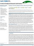 Cover page: Dynamics of Active Subglacial Lakes in Recovery Ice Stream