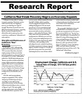 Cover page: California Real Estate Recovery Begins as Economy Expands