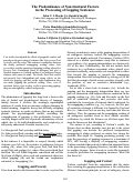 Cover page: The Predominance of Nonstructural Factors in the Processing of Gapping Sentences