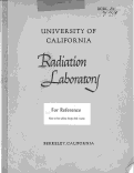 Cover page: The Detection of Positive Mesons Produced by the 184-inch Cyclotron