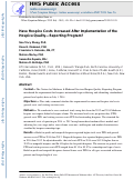 Cover page: Have Hospice Costs Increased After Implementation of the Hospice Quality-Reporting Program?