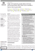 Cover page: Single-cell sequencing unveils distinct immune microenvironments with CCR6-CCL20 crosstalk in human chronic pancreatitis