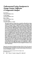 Cover page: Undocumented Latina Immigrants in Orange County, California: A Comparative Analysis1