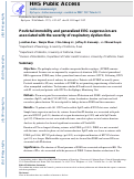 Cover page: Postictal immobility and generalized EEG suppression are associated with the severity of respiratory dysfunction