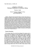 Cover page: Adaptation and novelty: teleological explanations in evolutionary biology.