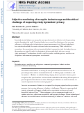 Cover page: Objective monitoring of mosquito bednet usage and the ethical challenge of respecting study bystanders privacy.