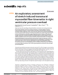 Cover page: An exploratory assessment of stretch-induced transmural myocardial fiber kinematics in right ventricular pressure overload