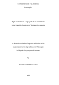 Cover page: Signs of Our Times: Language Contact and Attitudes in the Linguistic Landscape of Southeast Los Angeles