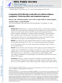 Cover page: Comparing OCD-affected youth with and without religious symptoms: Clinical profiles and treatment response