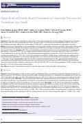 Cover page: Open Trial of Family-Based Treatment of Anorexia Nervosa for Transition Age Youth.