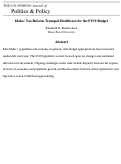 Cover page: Idaho: Tax Reform Trumped Healthcare for the FY19 Budget