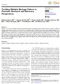 Cover page: Tackling Multiple Biologic Failure in Psoriasis: Research and Advocacy Perspectives.