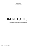 Cover page: Infinite Attese