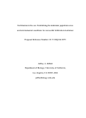 Cover page: Fertilization in the sea: Establishing the minimum population sizes and environmental conditions for successful fertilization in abalone