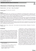 Cover page: Inflammation in Chemotherapy-Induced Cardiotoxicity.