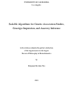 Cover page: Scalable Algorithms for Genetic Association Studies, Genotype Imputation, and Ancestry Inference