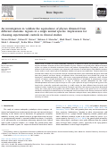 Cover page: An investigation to validate the equivalence of physes obtained from different anatomic regions in a single animal species: Implications for choosing experimental controls in clinical studies