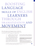 Cover page: Boosting Language Skills of English Learners Through Dramatization and Movement