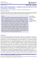 Cover page of ‘I have a child i need to live for’: a qualitative study of parenthood and the TB experience in South Africa