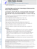 Cover page: Lean Body Mass and Survival in Hemodialysis Patients and the Roles of Race and Ethnicity