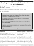 Cover page: Mixed Purpuric and Maculopapular Lesions in a Patient with COVID-19: A Case Report