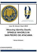 Cover page: Weaving Identity Death: SPINDLE WHORLS IN SAN PEDRO DE ATACAMA