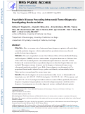 Cover page: Psychiatric Disease Preceding Intracranial Tumor Diagnosis: Investigating the Association.