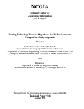 Cover page: Testing Technology Transfer Hypotheses in GIS Environments Using a Case Study Approach (93-8)