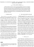 Cover page: Simulation of e-cloud driven instability and its attenuation using a simulated feedback system in the CERN SPS