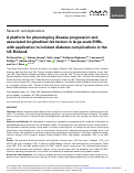 Cover page: A platform for phenotyping disease progression and associated longitudinal risk factors in large-scale EHRs, with application to incident diabetes complications in the UK Biobank